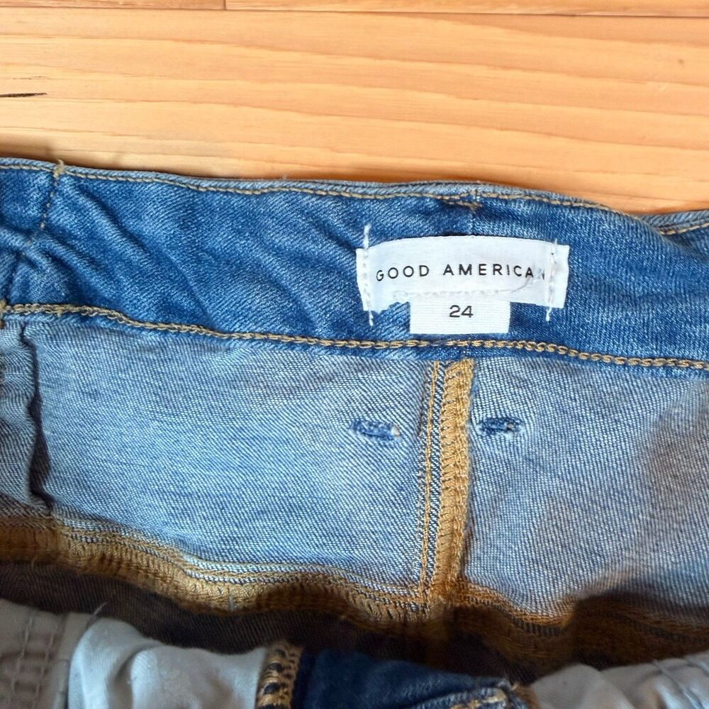 NWT Good American “Good Classic” Women’s Jeans Size 24 Indigo Blue MSRP $149 - Picture 5 of 10